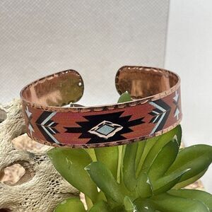 Aztec Copper Mens Womens WESTERN SOUTHWEST BRACELET Ranch Wear Cuff Band